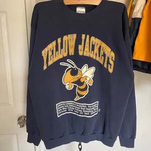 1992 Georgia Tech Yellow Jackets  Vintage College Sweatshirt XL